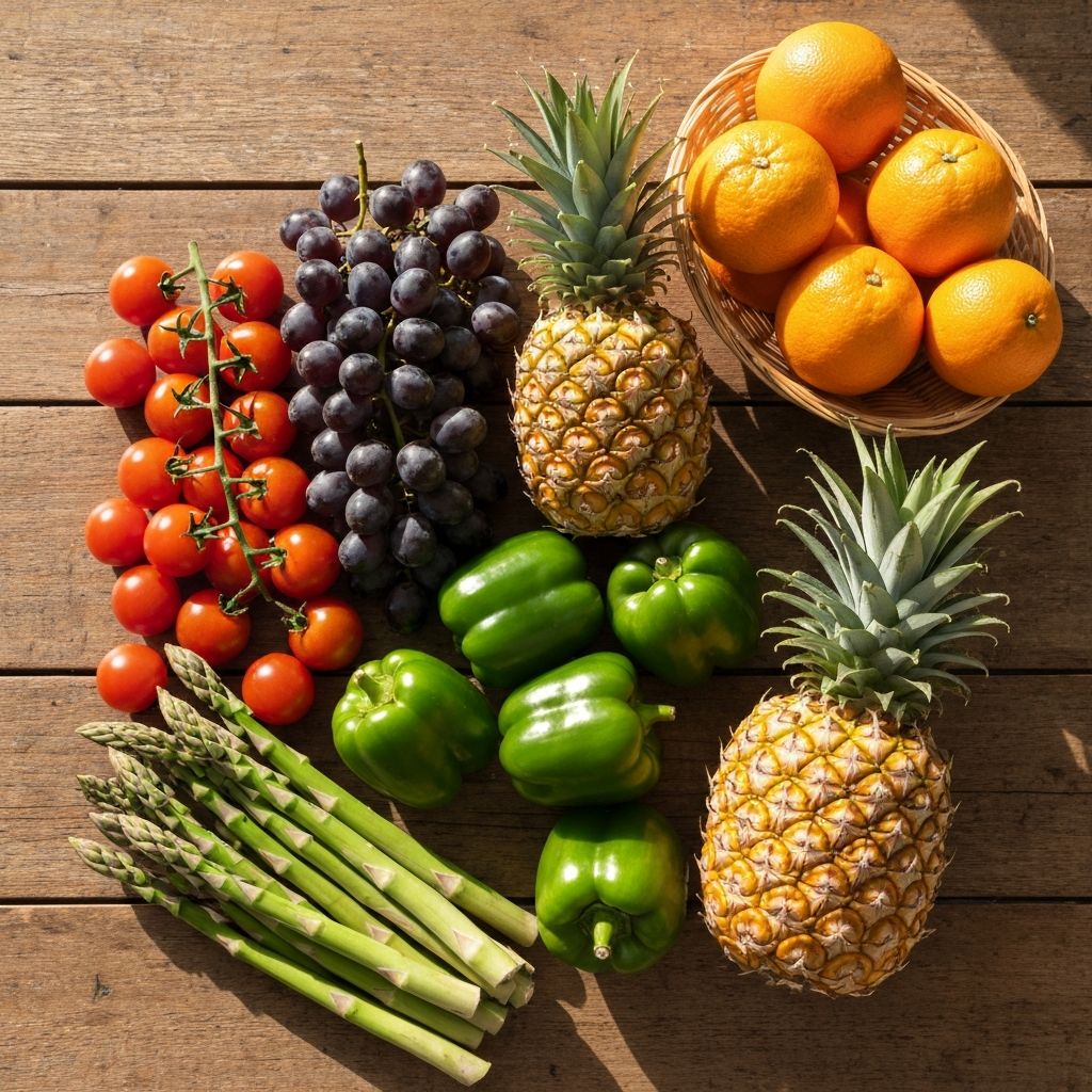 Świeże warzywa i owoce